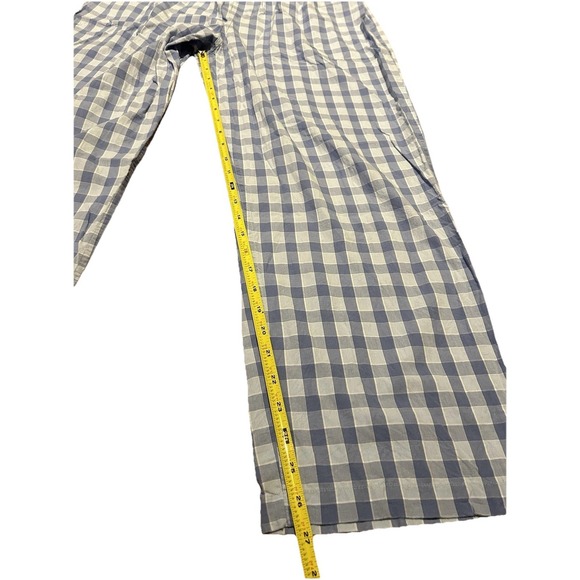 Brooks Brothers Men's Pajama Set Medium Long Sleeves Pants Blue Check Old Money - Picture 8 of 11